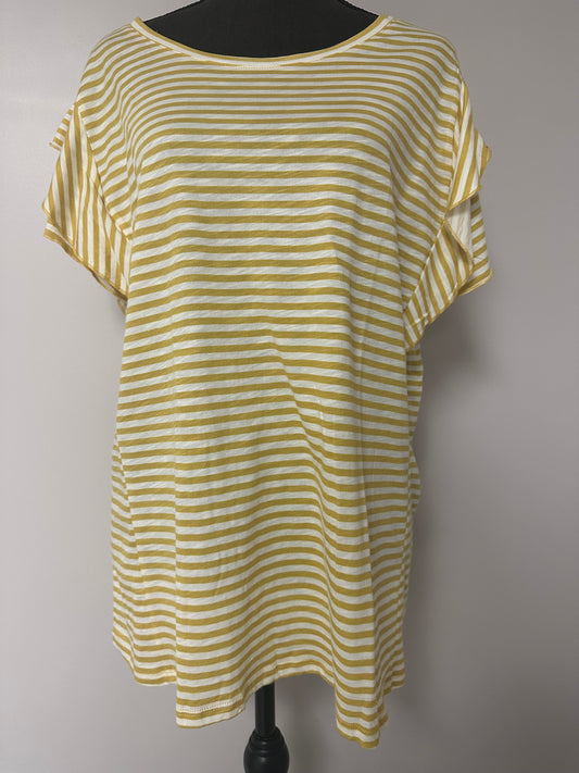 Yellow Striped Top