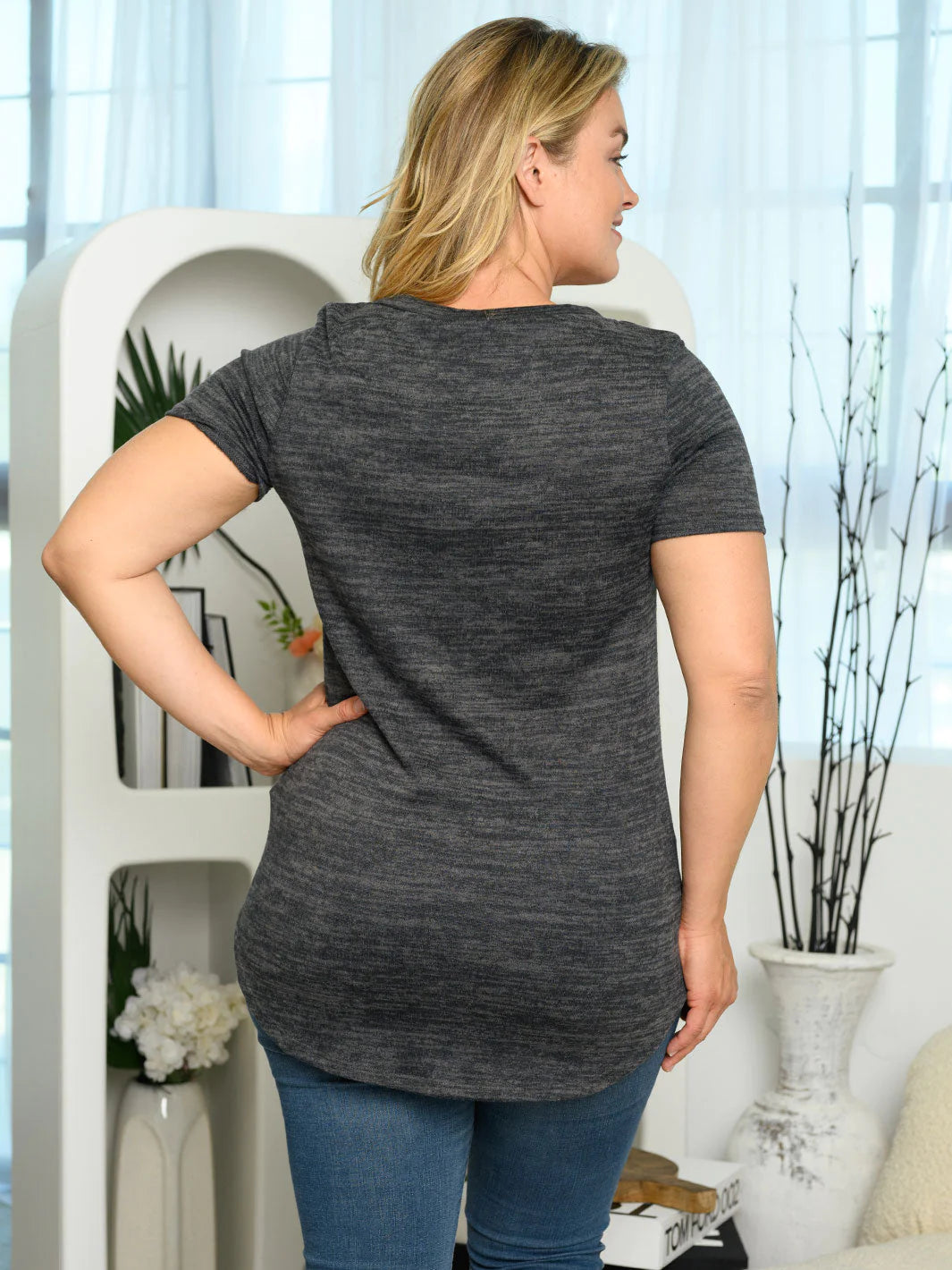 Plus Size V-Neck Basic