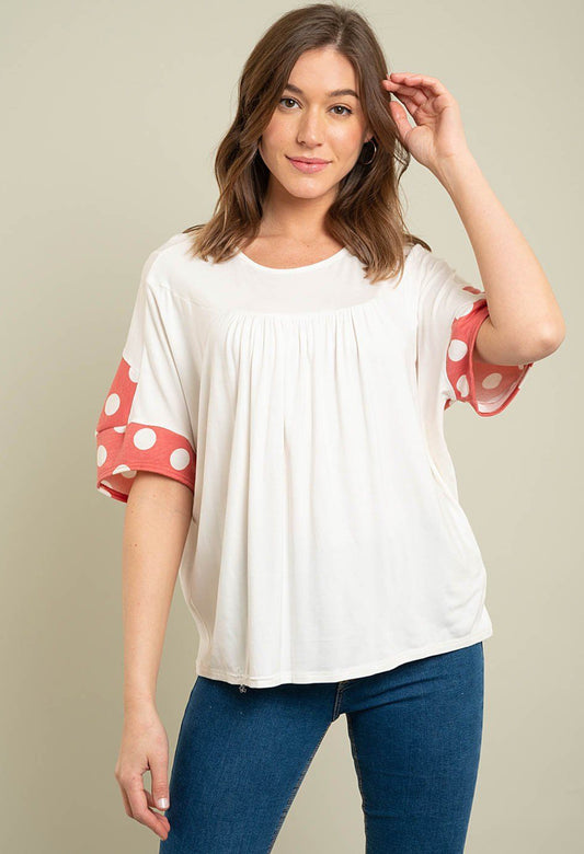 Polka Dot Tunic Top