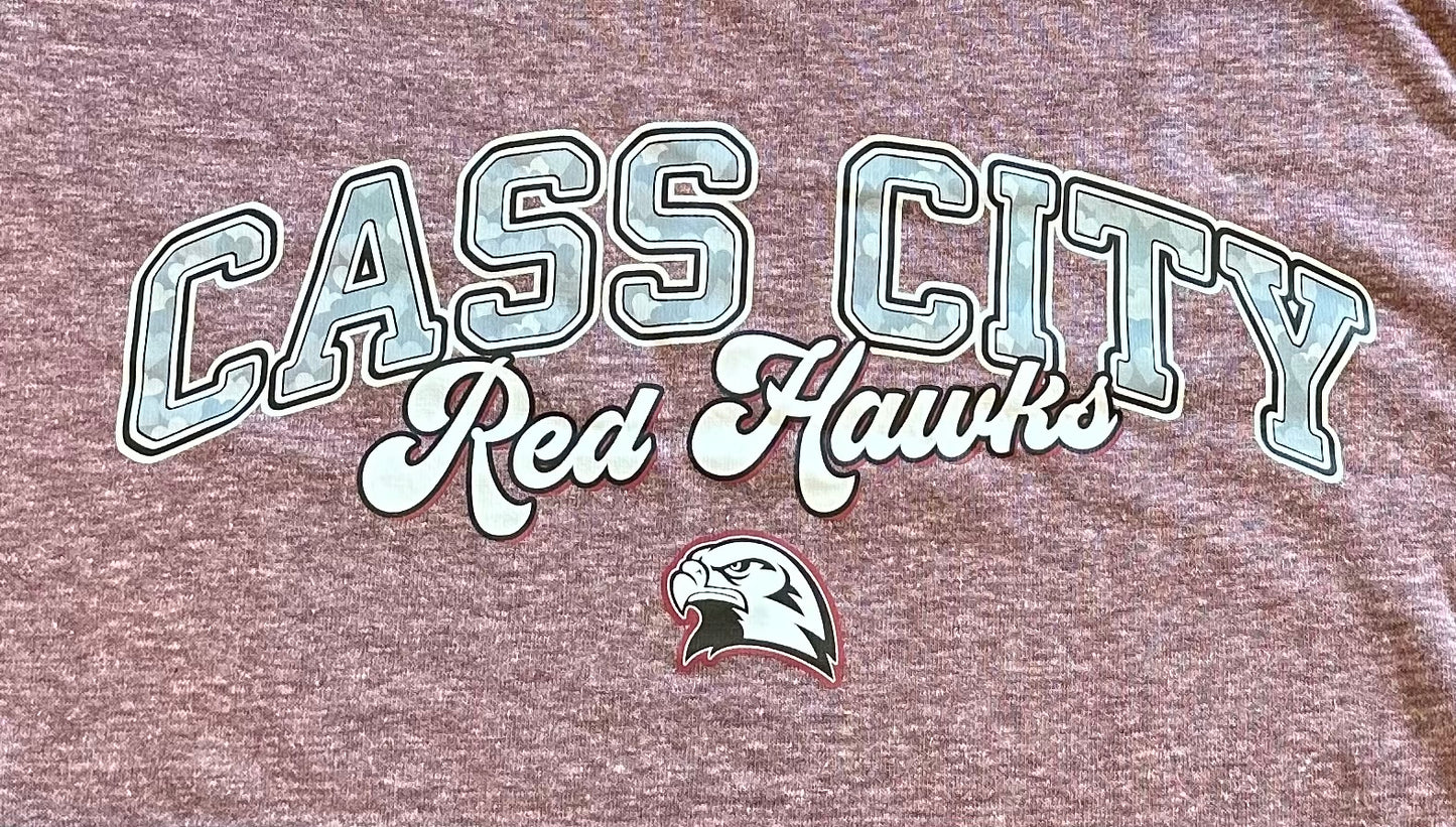 Cass City RH Backer TShirt close up.