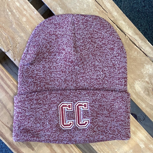 Cass City Hat beanie with CC on it.