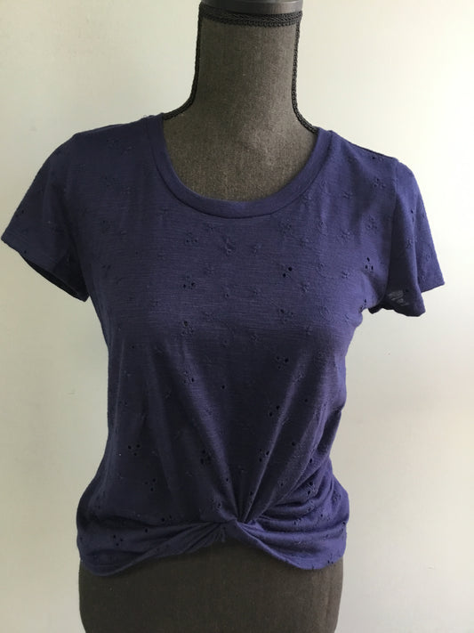 Short Sleeve Blue Top